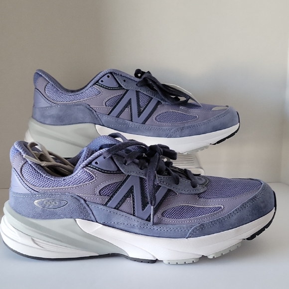 New Balance Other - New Balance 990 Men's Lavender Mesh & Suede Sneakers Made In USA NEW! Size 9